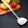 Conjunto de Utensílios de Cozinha Estendidos de Aço Inoxidável com Seis Peças para Uso na Cozinha Doméstica, Incluindo Espátula de Fritar, Espátula de Cozinhar, Escumadeira, Concha de Sopa, Espátula de Cabo Longo