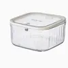 Caixa de armazenamento de mesa, multiuso, transparente com tampa, lixeira de mesa, caixa de armazenamento para elásticos de cabelo e acessórios de cabelo para meninas
