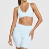 Nueva Ropa Interior Deportiva de Lijado Europea y Americana para Mujer para Usar por Fuera Espalda Cruzada Belleza Chaleco de Fitness Yoga Sujetador de Tirantes