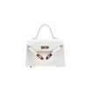 2026 Nova Tendência Bolsas Femininas Versátil Moda Retro Bolsa Kelly Ombro Único Transversal Pequena Quadrada Atacado
