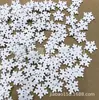Promoción en stock comercio electrónico popular 18MM Navidad copo de nieve de madera copo de nieve blanco clásico virutas de madera