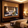 Nuevo Modelo de Smart TV de 55/65/75 pulgadas para Hoteles y Casas de Huéspedes, TV LCD de Red 4K de Alta Definición, Exportación Transfronteriza al por Mayor