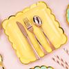 Decoração Descartável de Aniversário Suprimentos para Festa Prato de Papel Copo de Papel Conjunto Prato de Sobremesa para Casamento Prato de Papel para Bolo