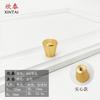 Manija moleteada de aleación de aluminio dorado para puerta de gabinete, manija de un solo agujero, cajón, mesa de noche, gabinete, armario, manija cónica para puerta