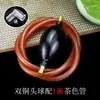 Tubo de drenaje para bandeja de té con bola absorbente mesa de té soporte para té mesa de té drenaje manguera suave antimoho preparación de té conector de juego de té duradero buena bola