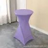 Funda Elástica para Mesa de Alta Gama de Cuatro Patas Boda Hotel Mesa de Cóctel Falda Transfronteriza Redonda Cubierta Alta para Mesa de Bar Hecho a Medida
