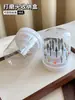 Caixa de Armazenamento para Cabeças de Polimento, Ferramentas de Nail Art, 48 Furos, Rotativa, Compacta e Conveniente, Fácil Acesso, Tampa Transparente à Prova de Poeira, Venda por Atacado