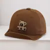 Chapéu de Pato Desenho Animado Menina Chapéu de Sol Brincalhão Urso em Pé para Criança Pequena Novo Chapéu de Aba Macia para Bebê Europeu e Americano