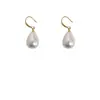 Pendientes de Gota de Perla Francesa Suaves Pendientes Japoneses y Coreanos de Resina con Brillo Joyería Pequeña Dulce Simple para el Rostro