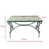 Mesa Moderna Simple de Metal Hierro Madera Maciza Antigua Balcón Ocio Mesa de Té Mesa y Sillas para Exterior Patio Jardín Mesa Muebles