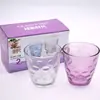 Conjunto de quatro peças de vidro colorido Gota de Chuva Conjunto de seis peças Copo de presente promocional Conjunto de copos de água de vidro Copo de publicidade Atacado