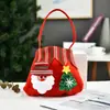 Bolsa de Tote Navideña Creativa con Muñeco 3D, Bolsa para Dulces, Varias Bolsas de Manzana, Bolsa con Cordón, Tela para Bolsa de Regalo Decorativa
