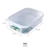 Caja Compartimento Congelador Refrigerador Importado de Japón, Caja Sellada, Caja Conservadora de Frescura, Caja de Empaque Separado para Cebolla, Jengibre, Ajo, Caja para Preparación de Alimentos
