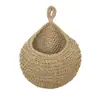 Bolsa de Red de Gota de Agua de Cuerda de Algodón Transfronteriza Tejida a Mano Red de Almacenamiento Colgante Cocina Cuerda de Cáñamo Cesta Colgante de Frutas Bolsillo Colgante de Pared