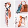 Bufanda de Seda de Moda que Combina con Todo Cinturón para el Cabello Estilo Chino Lazo Bolsa Cinturón Decorativo Primavera y Verano Nuevo Estilo Bufanda Larga Estrecha Fina