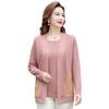 Ropa para mujeres de mediana edad y mayores primavera nuevo top cárdigan de punto traje de dos piezas ropa interior traje ropa para madres jóvenes