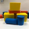 Blocos de Construção Coloridos de Eva de Alta Dureza para Educação Infantil, Cubos de Esponja Polidos de Formato Especial, Cubos de Corte Preenchidos com Espuma de Alta Elasticidade