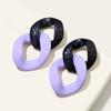 Venta transfronteriza Pendientes de cadena acrílica CCB Chapado de color UV Pendientes largos europeos y americanos Venta directa de fábrica transfronteriza