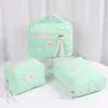 Bolsa de Maquiagem Acolchoada Gato Cereja Grande Capacidade High-End Estudante Bonita de Aparência Bolsa de Armazenamento Mínimo de Pedido