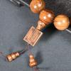Pulsera de Cuentas de Madera de Palo de Rosa Negro Africano para Buda, Joyería Unisex para Pareja, Pulsera de Secuoya y Sándalo