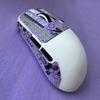Aplicable a Logitech VAN F1 VXE R1 Dragonfly f1 r1 patrón cruzado de piel de lagarto pegatinas antideslizantes para ratón pegatinas antisudor