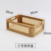 Caja de Almacenamiento de Escritorio de Madera para Snacks, Libros, Juguetes de Sala de Estar, Caja Hueca de Madera, Cesta de Almacenamiento para Cosméticos de Estudio, Estilo Ins
