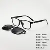 Gafas de Sol Magnéticas con Lentes abatibles, Anti-Luz Azul, Gafas para Miopía, Gafas Polarizadas para Conducir y Pescar, Gafas Planas de Aspecto Elegante