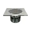 Drenaje de Piso de Acero Inoxidable de 6 mm 12 cm*12 cm Caudal Grande Sello de Agua Profunda de Cobre Drenaje de Piso Anti-olor Drenaje de Baño Drenaje de Piso
