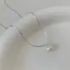Libro Rojo Nuevo Collar de Perlas de Plata de Ley para Mujer Color Libre Diseño de Nicho Lujo Ligero Joyería de Plata de Alta Gama Cadena para Clavícula