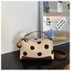 Bolso Nuevo de Moda Primavera 2026 de Lunares con Colores Contrastantes, Bolso Cruzado de Moda y con Estilo, Bolso de Mano Exquisito, Bolso Tote Relajado