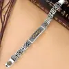Estilo Retro Nueva Moda Pulsera Sencilla de Moda Personalidad Creativa Versátil Joyería de Mano Vajra Mazo Patrón de Paz Cadena