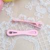 6.1cm novo Macaron cor oito clipe chapeamento grampo de cabelo bico de pato atacado franja oca clipe DIY