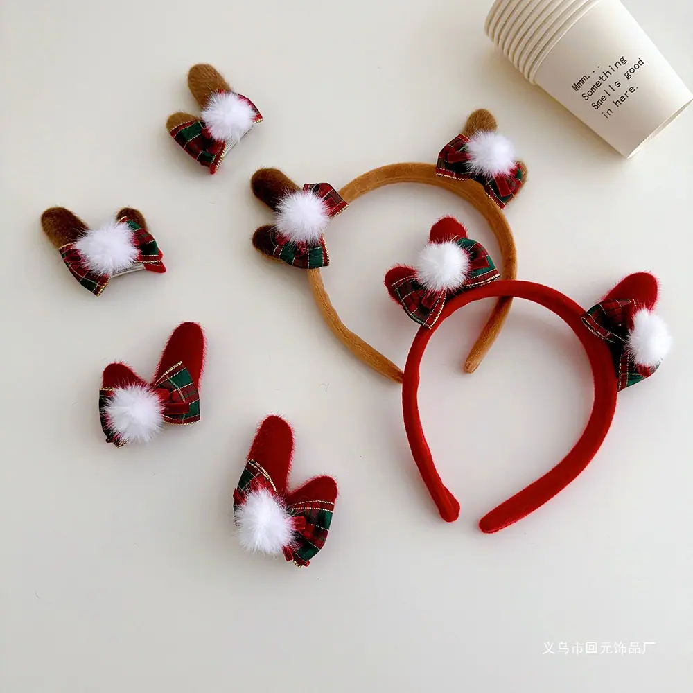 秋冬毛绒头箍