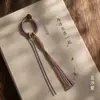 Nuevo llavero tejido a mano estilo chino estilo Xizang, artículo decorativo, cadena para teléfono, accesorio colgante para bolso semiacabado
