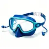 Gafas de natación infantiles de alta definición, impermeables y antivaho, con marco grande, tapones para los oídos integrados y soporte nasal al por mayor