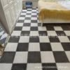 Tapete Quarto Quarto Totalmente Coberto Quarto Pelúcia Manta de Cabeceira Estilo Ins Menina Casa Sala de Estar Tapete de Espuma para Chão Manta Emendada