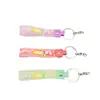 Nuevo llavero cuerda de goma blanda colgante de bolsa accesorios cuerda de cuero lindo llavero de pvc cuerda de goma blanda venta al por mayor