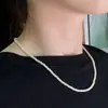 Collar de Perlas Estilo Coreano para Mujer Estilo Elegante Lujo Ligero Perlas de Bebé Accesorios Básicos Cadena para el Cuello de Celebridad Cibernética Cadena para la Clavícula con Perlas