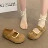 Zapatos de Mujer Nuevos para Primavera/Verano 2026, Dulces con Lazo, Suela Gruesa, Corte Bajo, Lindos y Originales, Birkenstock Elevadores, Más Vendidos