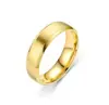 Anillo de acero de titanio mate biselado doble de 4 mm 6 mm 8 mm, temperamento todo partido, anillo simple liso popular europeo y americano, anillo de pareja