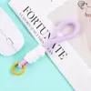 Lanyard para teléfono móvil con combinación de colores, llavero, funda de teléfono simple y corta, correa universal, colgante creativo para llavero de coche