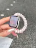 Pulseira Colorida Dopamina Gummy Coil para Apple Watch iWatch 12ª Geração 11/10 Ultrase