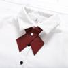 Algodón de Alta Densidad Song Xiaoxia JK Nudo Cruzado Japonés Esquina Plana Punta Accesorios de Uniforme Estudiantil Corbata de Moño