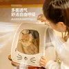 Ventana transparente, mochila transportadora de gato transpirable, transportador de mascotas portátil para salidas, gran capacidad, adecuado para gatos y perros, se puede llevar en la mano