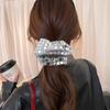 Goma para el pelo Retro Plateada con Lentejuelas Estilo Coreano Moda Chic para Moño Cola de Caballo Cuerda para el Pelo Accesorio para el Cabello para Mujeres