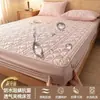 Lençol de Cama Acolchoado de Fibra de Soja Antibacteriana Classe A Protetor de Colchão Impermeável e Antiderrapante Cobertura de Cama Abrangente para Casa Lavável à Máquina 4