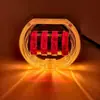 Fabricante Motocicleta Vehículo Eléctrico Faro LED de 4 Perlas Ojo de Ángel Ojo de Diablo Luz Doble Foco Faro de Coche Modificado