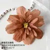 Cabeças de Flores Laranja DIY Materiais Artesanais Flores Artificiais Flores de Seda Acessórios para Roupas Headwear Decoração de Bolsas Flores para Chapéu de Palha