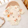 [Liquidação de Tamanhos Descontinuados] Roupa de Bebê Macacão Algodão Puro Classe Aa Primavera e Outono Macacão para Recém-Nascido Roupa de Engatinhar para Bebê