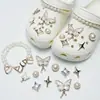 Amuletos para Zapatos Croc, Accesorios para Mujer, Clips para Zapatos DIY, Decoraciones 3D con Pedrería, Clips Desmontables, Estilo de Moda de Influencers